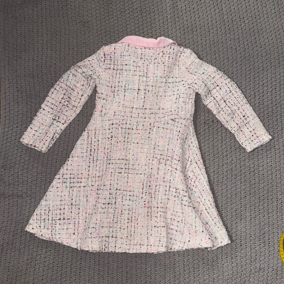 Nanette Lepore Girls Tweed pea coat Jacket Sz. 6 - Picture 6 of 8